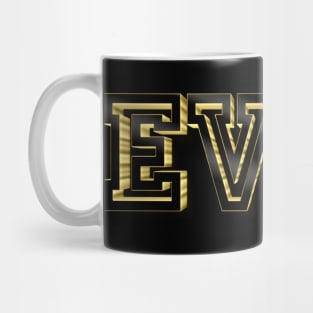 E V I L .   Gold Futuristic 3000 Design Mug